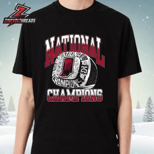 Indiana Hoosiers 2025 National Champions IN National Champions Ring Tee Unisex T-Shirt