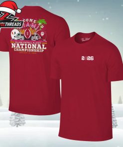Indiana Hoosiers 2026 CFP Welcome To Miami Tee National Championship Two Sided Unisex T-Shirt