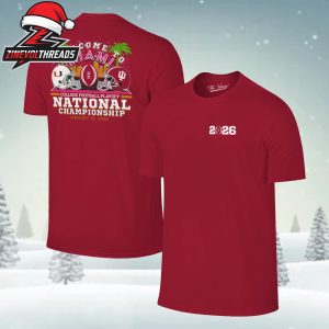 Indiana Hoosiers 2026 CFP Welcome To Miami Tee National Championship Two Sided Unisex T-Shirt