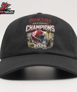 Indiana Hoosiers 2026 College Football Playoff NCAA Football National Champions Helmet Snapback Classic Hat Cap