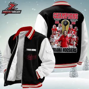 Indiana Hoosiers 2026 College Football Playoff NCAA Football National Champions Hoosiers Player Personalized College Jacket Shirt