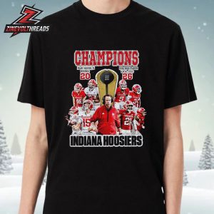 Indiana Hoosiers 2026 College Football Playoff NCAA Football National Champions Hoosiers Player Unisex T-Shirt