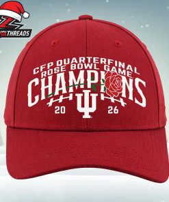 Indiana Hoosiers 2026 Rose Bowl Game Champions Snapback Classic Hat Cap