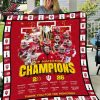 Indiana Hoosiers College Football National Champions 2025 Quilt Fleece Blanket