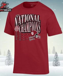 Indiana Hoosiers Champion College Football Playoff 2025 National Champions Bracket Unisex T-Shirt