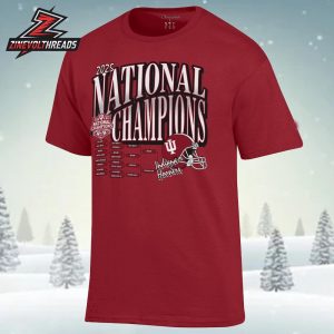 Indiana Hoosiers Champion College Football Playoff 2025 National Champions Bracket Unisex T-Shirt