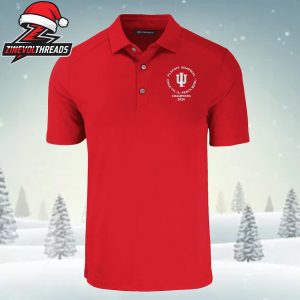 Indiana Hoosiers Chick-Fil-A Peach Bowl Champions Red Forge Polo Shirt