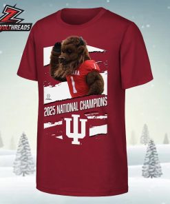 Indiana Hoosiers College Football Playoff 2025 National Champions Mascot Unisex T-Shirt