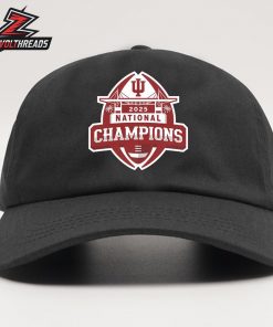 Indiana Hoosiers College Football Playoff 2025 National Champions Official Logo Snapback Classic Hat Cap