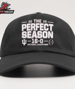 Indiana Hoosiers College Football Playoff 2025 National Champions Perfect Season Snapback Classic Hat Cap
