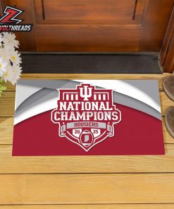 Indiana Hoosiers College Football Playoff 2025 National Champions Rug Carpet Doormat