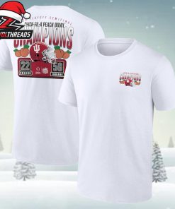 Indiana Hoosiers College Football Playoff 2026 Peach Bowl Champions Scoring Drive Unisex T-Shirt