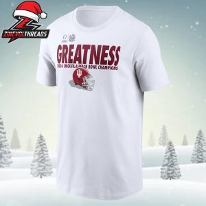 Indiana Hoosiers College Football Playoff 2026 Peach Bowl Champions Locker Room Unisex T-Shirt