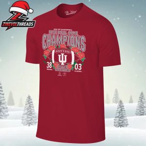 Indiana Hoosiers Football 2026 Rose Bowl Champions Final Score Red Unisex T-Shirt