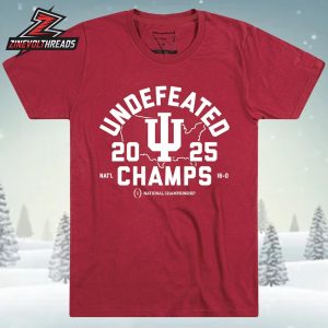 Indiana Hoosiers Homefield College Football Playoff 2025 National Champions Undefeated Unisex T-Shirt