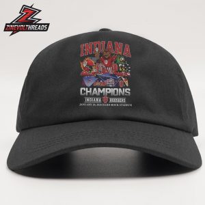 Indiana Hoosiers NCAA Football 2026 College Football Playoff National Champions Snapback Classic Hat Cap