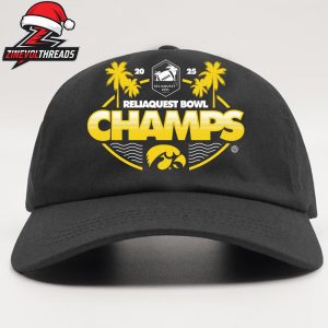 Iowa Hawkeyes 2025 NCAA Football ReliaQuest Bowl Champions Snapback Classic Hat Cap
