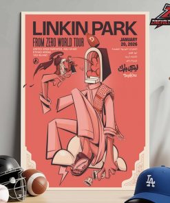 Linkin Park From Zero 2026 Tour Abu Dhabi Poster January 20th Merch Edition Home Decor Poster Canvas