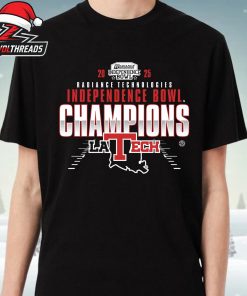 Louisiana Tech Bulldogs 2025 NCAA Football Independence Bowl Champions Unisex T-Shirt