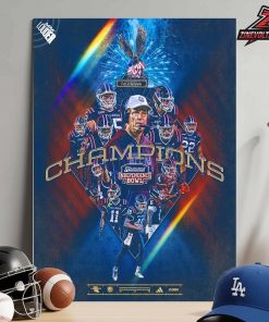 Louisiana Tech Bulldogs Is The 2025 NCAA Football Independence Bowl Champions Home Decor Poster Canvas