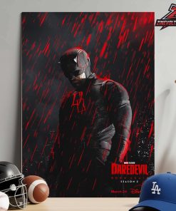 Marvel Television Daredevil Born Again Season 2 Premieres March 24th Home Decor Poster Canvas