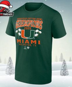 Miami Hurricanes College Football Playoff 2025 Cotton Bowl Champions Hometown Pride Unisex T-Shirt