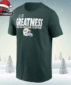 Miami Hurricanes College Football Playoff 2026 Fiesta Bowl Champions Clock Manager Unisex T-Shirt