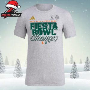 Miami Hurricanes College Football Playoff 2026 Fiesta Bowl Champions Unisex T-Shirt