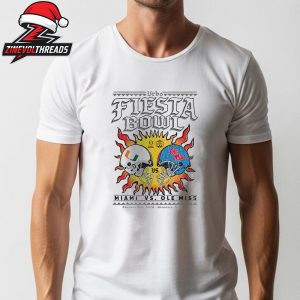 Miami Hurricanes Vs Ole Miss Rebels 2026 Vrbo Fiesta Bowl Matchup CFP Semifinal Solar Standoff Unisex T-Shirt