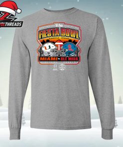 Miami Hurricanes Vs Ole Miss Rebels 2026 Vrbo Fiesta Bowl – Matchup CFP Semifinal Scripted Unisex T-Shirt