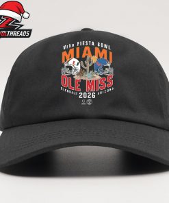 Miami Hurricanes Vs Ole Miss Rebels 2026 Vrbo Fiesta Bowl Proving Ground Snapback Classic Hat Cap