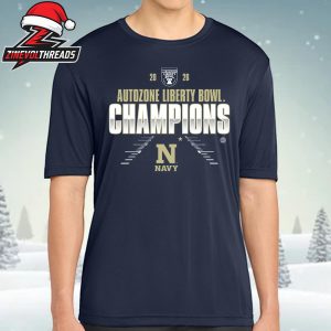 Navy Midshipmen 2026 NCAA Football Auto Zone Liberty Bowl Champions Unisex T-Shirt