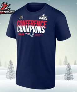 New England Patriots 2025 AFC Champions Right Side Draw Unisex T-Shirt