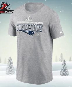 New England Patriots Nike 2025 AFC Champions Locker Room Trophy Collection Unisex T-Shirt