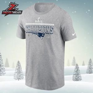 New England Patriots Nike 2025 AFC Champions Locker Room Trophy Collection Unisex T-Shirt