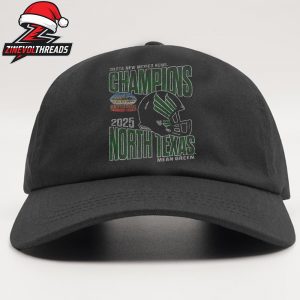 North Texas Mean Green 2025 Isleta New Mexico Bowl Champions NCAA Football Snapback Classic Hat Cap