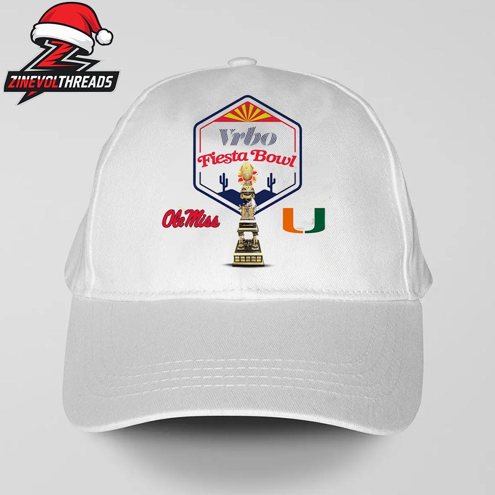 Ole Miss Rebels Versus Miami Hurricanes Vrbo Fiesta Bowl CFP Semifinals Snapback Classic Hat Cap Ole Miss Rebels Versus Miami Hurricanes Vrbo Fiesta Bowl CFP Semifinals Snapback Classic Hat Cap