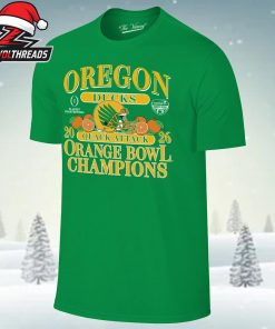 Oregon Ducks 2026 CFP Quaterfinal Capital One Orange Bowl Champions Unisex T-Shirt