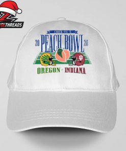 Oregon Ducks Vs Indiana Hoosiers Chick-fil-A Peach Bowl 2026 2-Team Snapback Classic Hat Cap