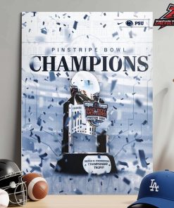 Penn State Nittany Lions Is The 2025 Bad Boy Mowers Pinstripe Bowl Champions NCAA Football Home Decor Poster Canvas