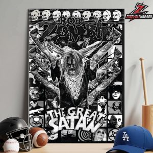 Rob Zombie The Great Satan New Album Cassete Cover Home Decor Poster Canvas