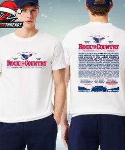 Rock The Country 2026 Celebrating 250 Years Of Freedom Line Up Poster For 8 Massive Shows Two Sided Unisex T-Shirt