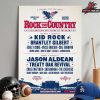 Rock The Country Celebrating 250 Years Of Freedom Line Up Poster On July 10th And 11th 2026 Home Decor Poster Canvas