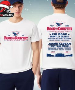 Rock The Country Celebrating 250 Years Of Freedom Line Up Poster On August 8th And 9th 2026 Two Sided Unisex T-Shirt