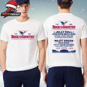 Rock The Country Celebrating 250 Years Of Freedom Line Up Poster On July 10th And 11th 2026 Two Sided Unisex T-Shirt