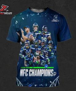 Seattle Seahawks Is The NFC Champions NFL Season 2025-2026 All Over Print Shirt