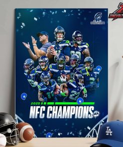 Seattle Seahawks Is The NFC Champions NFL Season 2025-2026 Home Decor Poster Canvas