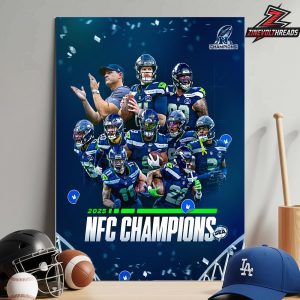 Seattle Seahawks Is The NFC Champions NFL Season 2025-2026 Home Decor Poster Canvas