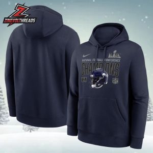 Seattle Seahawks Nike 2025 NFC Champions Glory Shield Hoodie Unisex T-Shirt