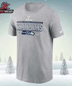 Seattle Seahawks Nike 2025 NFC Champions Locker Room Trophy Collection Unisex T-Shirt